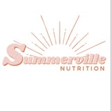 Logo for Summerville Nutrition with sunburst design and stylized text.