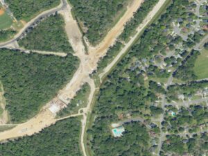 Newington Park Arial View