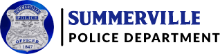 Summerville Police Department logo featuring a badge and text.