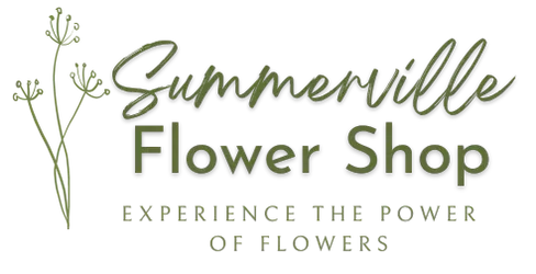 Summerville Flower Shop logo with tagline "Experience the power of flowers.
