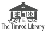 Logo of Timrod Library featuring a house silhouette and text.