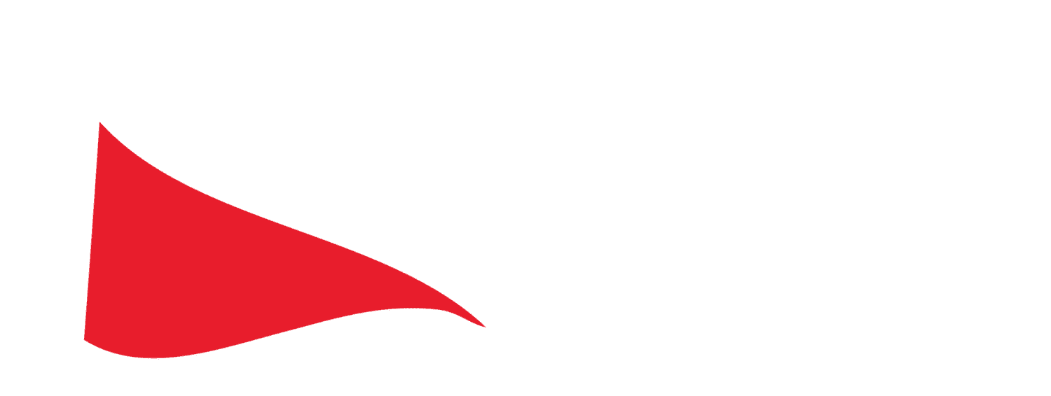 Red triangular logo with the text "trident dental" in white and light gray.