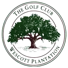 Circular logo featuring a large green tree with "The Golf Club Wescott Plantation" text.
