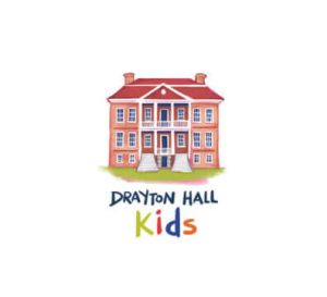 Logo for Drayton Hall Kids featuring a stylized building illustration.
