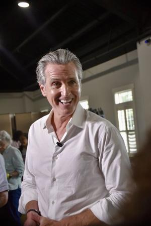 Newsom tells Lowcountry voters ‘all is on the line’